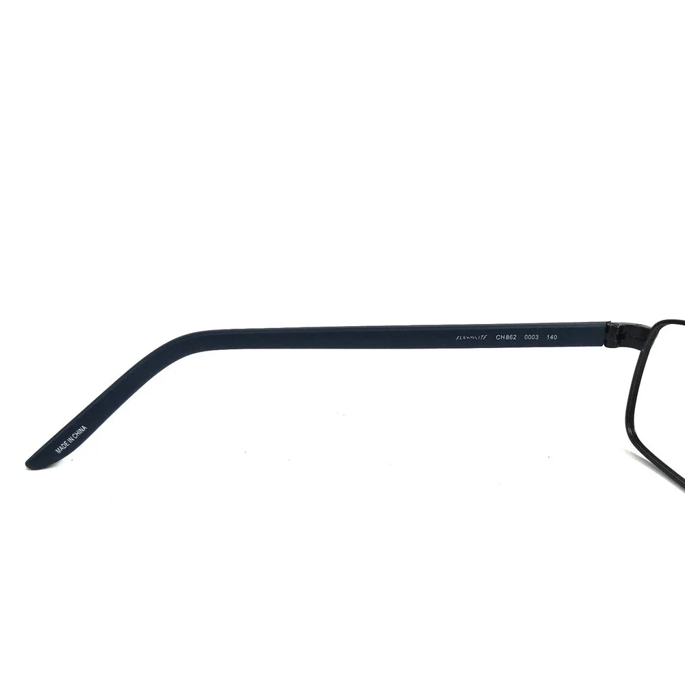 Chesterfield Eyeglasses Frame CH862 0003 Black Blue Rectangle Wire Rim 53-17-140